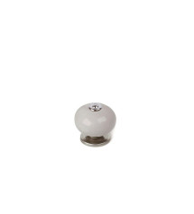 Lot de 4 boutons de meuble Boule Gris Porcelaine H.38 X L.40 X P.40 Mm