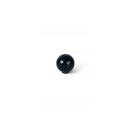 Lot de 6 Boutons De Meuble Boule Noir Abs H.29 X L.28 X P.28 Mm