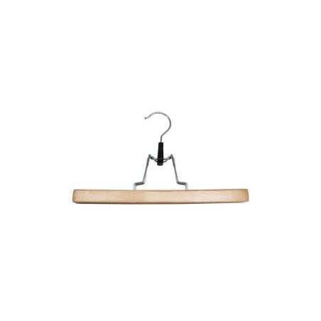 cintre pantalon et jupe SPACEO bois naturel H.16.1 x l.28 x P.2.2 cm