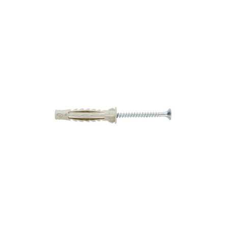 Cheville multi materiau 10X60Mm Avec vis sachet 10 pieces