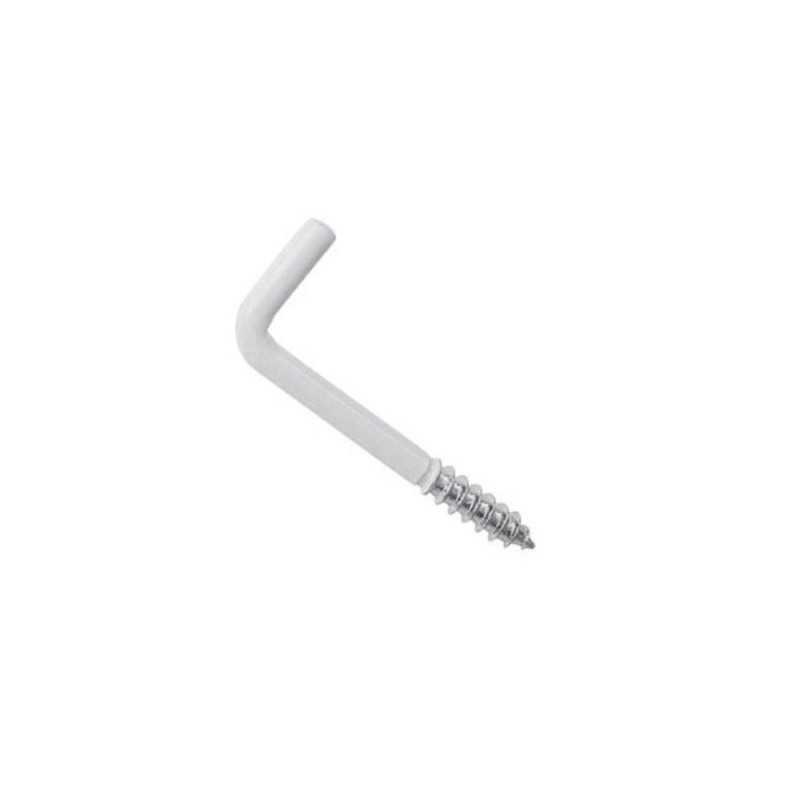 Lot de 20 gonds à visser acier epoxy Blanc Diam.2.5 X L.25 Mm Standers