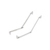 Lot de 2 compas dabattant pour porte de meubleL.250 Mm