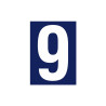 Chiffre 9 En Plastique