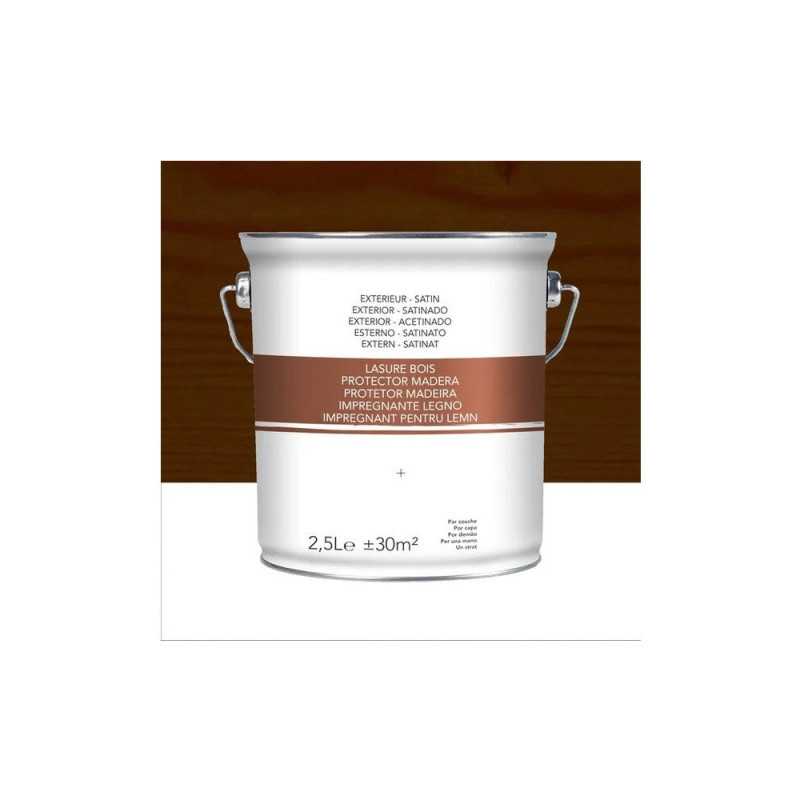 Lasure 2 ans chêne foncé satiné 2.5 L