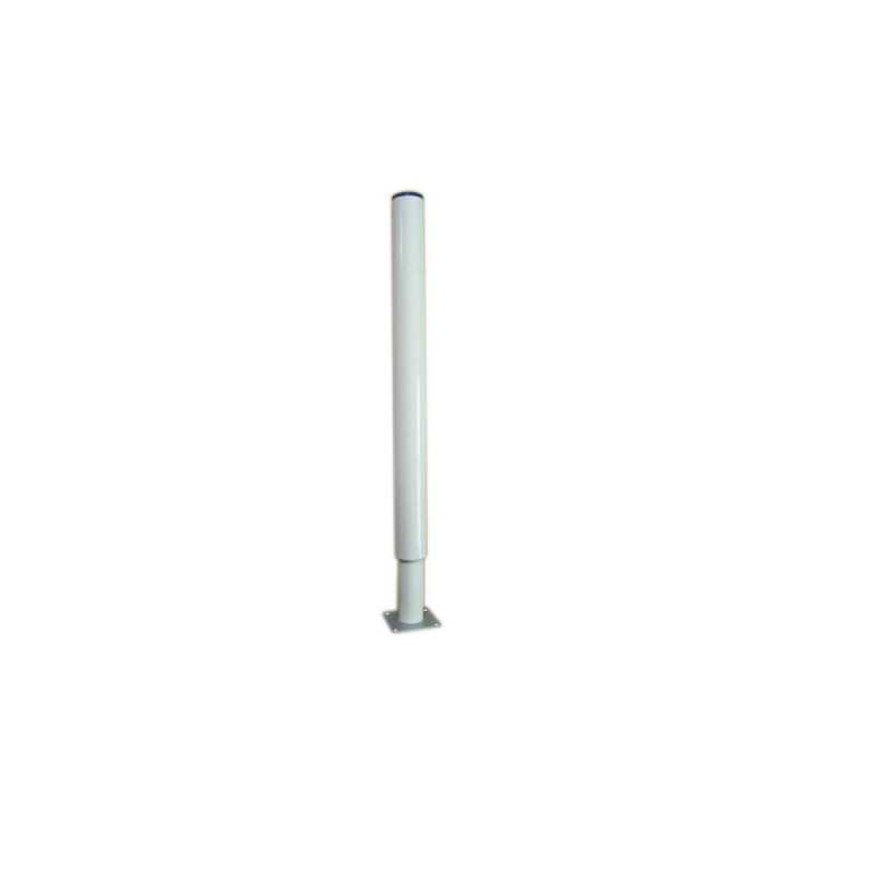 Pied De Plan De Travail Cylindrique Réglable Métal époxy Blanc De 70 à 110 Cm