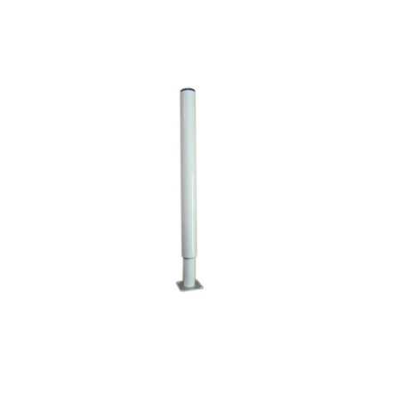 Pied De Plan De Travail Cylindrique Réglable Métal époxy Blanc De 70 à 110 Cm