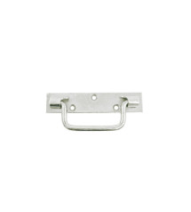 Poignée Sur Platine Acier Zingué H.25 X L.160 X P.10 Mm