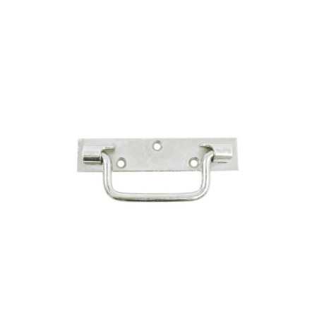Poignée Sur Platine Acier Zingué H.25 X L.160 X P.10 Mm