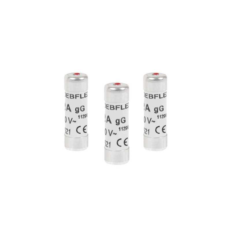 Lot de 3 fusibles céramique 25 A 10.3 X 31.5 Mm
