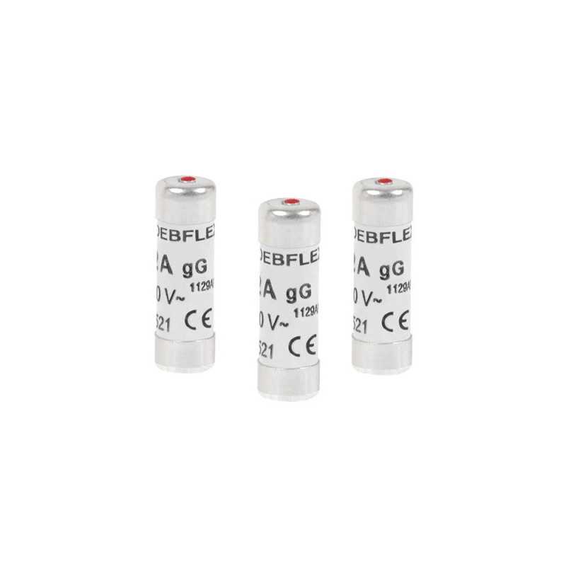 Lot de 3 fusibles céramique 20 A 10.3 X 31.5 Mm
