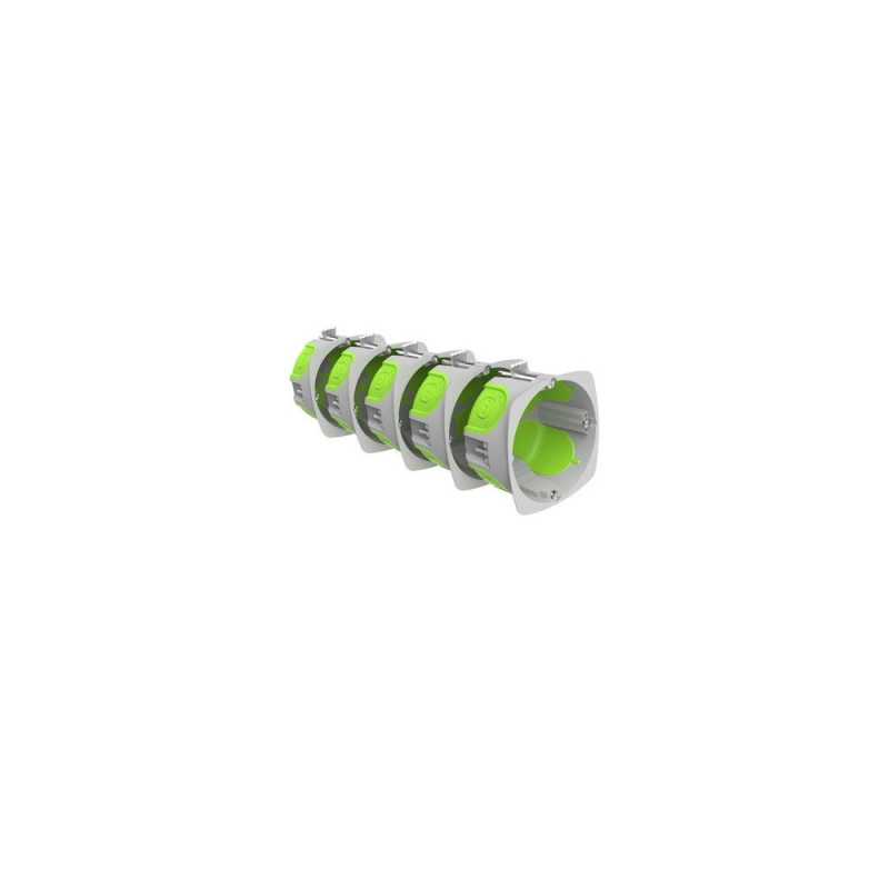Lot de 5 boîtes dencastrement étanche à  lair multicloison 1 poste(s)