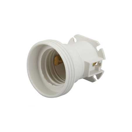 Lot de 5 Douilles électriques E27 à Vis Thermoplastique Blanc Zenitech