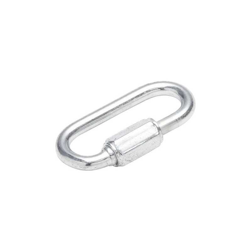 Maillon rapide-chaine acier zingue Oval 3.5Mm 100Kg 2Pcs
