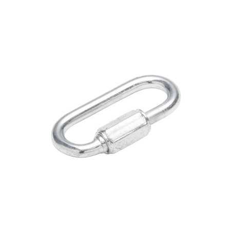 Maillon rapide-chaine acier zingue Oval 3.5Mm 100Kg 2Pcs