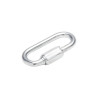 Maillon rapide-chaine acier zingue Oval 3.5Mm 100Kg 2Pcs