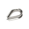 Lot de 2 cosses coeur inox Diam.6 X L.23.5 X L.7 Mm