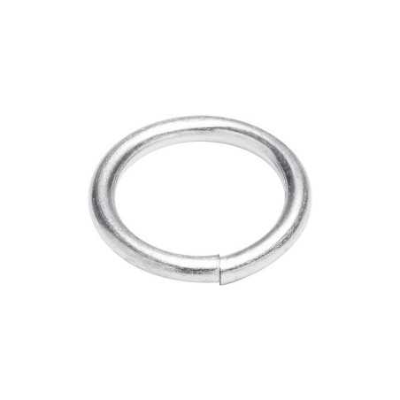 Lot de 6 Anneaux Acier Zingué Standers L.24 X L.24 X Ep.3 Mm