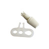 Chape De Suspension Tibelec Plastique Blanc