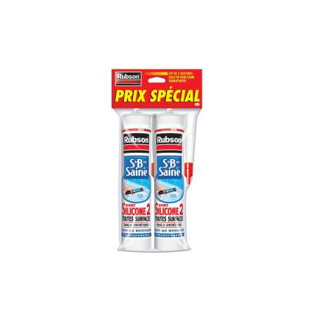 Mastic bain et cuisine transparent