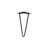 Pied de table basse design Cime Fixe Acier époxy Noir