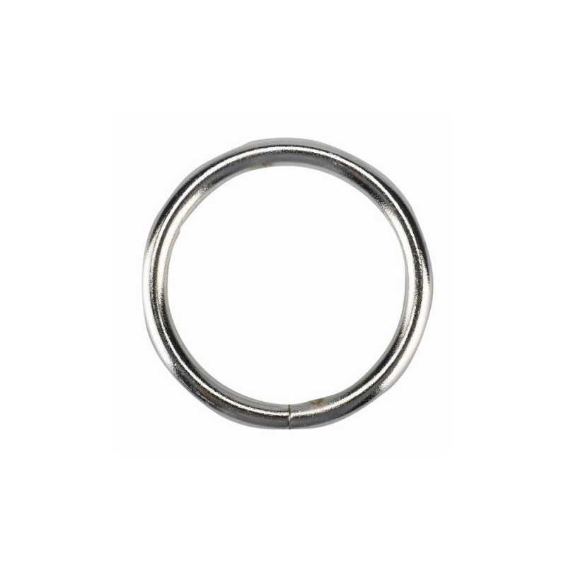 Lot de 10 anneaux pour tringle àrideau chic 20mm acier chromé