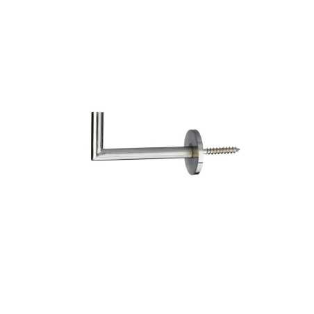 Lot de 2 gonds en métal chromé L.8 Cm