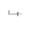 Lot de 2 gonds en métal chromé L.8 Cm