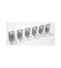 Lot de 6 équerres Galvanisé 50X50X35 Mm