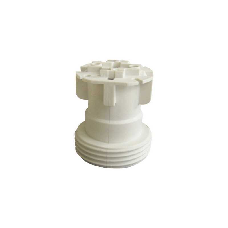 Douille test E27 en plastique beige 100 W