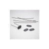 Lot de 26 Attaches Universel Pour Canisse Naterial Gris