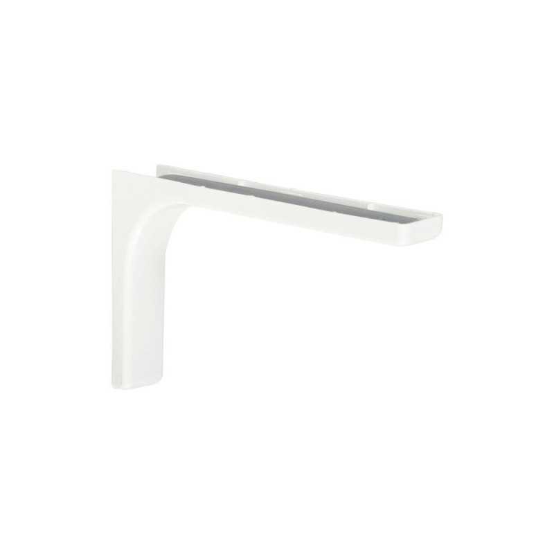 Equerre léonard en acier plastifié blanc H.14.4 X P.24 Cm