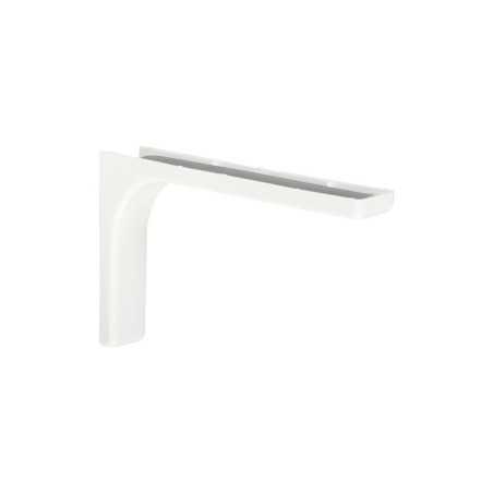 Equerre léonard en acier plastifié blanc H.14.4 X P.24 Cm