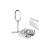 Kit barre de penderie et supports chromé 1 m Diam.30 x 15 mm ovale