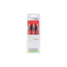 Câble multimédia Audio Jack Mâle vers double Jacks Mâle - 2M - Noir