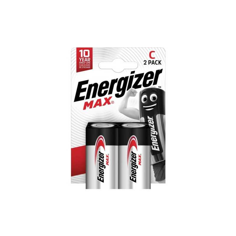 Lot de 2 Piles Alcaline Lr14 C Max 1.5 V Energizer