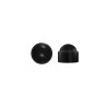 Lot de 4 cache-vis en plastique noir