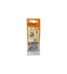 Lot de 6 écrous 6 Pans Acier Standers
