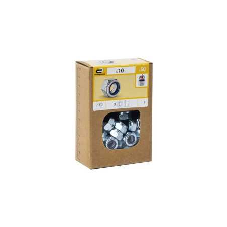 Lot de 50 écrous 6 Pans Acier Standers