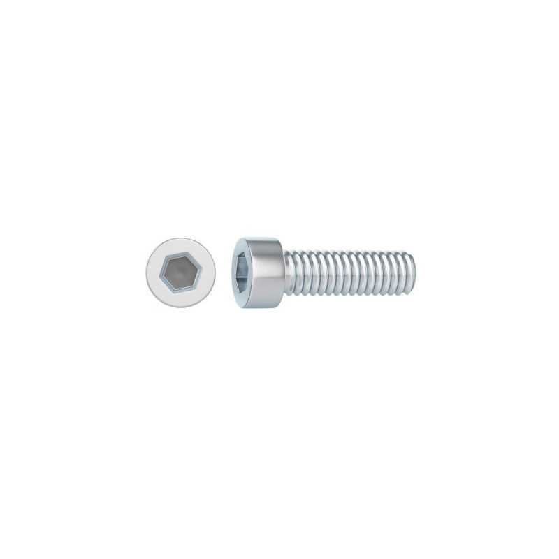 Lot de 10 Vis Pas Métrique tête Cylindrique Bombée Acier Zingué L.20 Standers