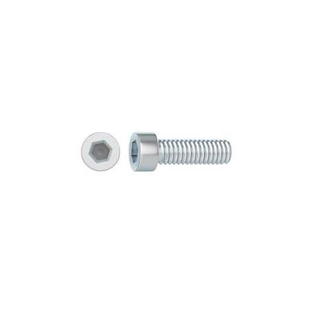 Lot de 10 Vis Pas Métrique tête Cylindrique Bombée Acier Zingué L.20 Standers