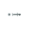 Lot de 6 boulons tête autofraisée plate acier zingué L.50 X Diam.6 Mm Standers