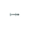 Lot de 4boulons tête ronde et cou carré acier zingué L.40 X Diam.8 Mm Standers
