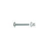 Lot de 10 boulons tête ronde acier zingué L.25 X Diam.6 Mm Standers