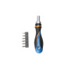 Tournevis cliquet mixte + 6 embouts Dexter