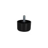 Pied plastique à visser Diam.60 X H.40 Mm