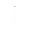 Pied de table Cylindrique Fixe Acier Brossé Gris 80 Cm