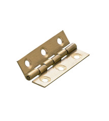 Lot de 2 charnières universelles Laiton Pour Meuble L.51 X L.25 Mm