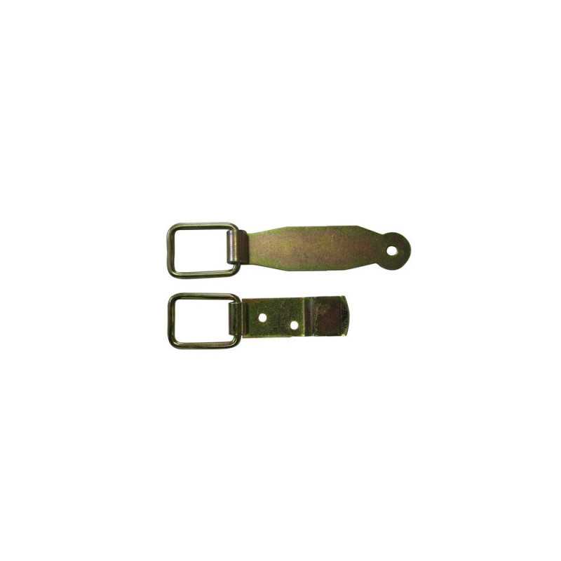 Loquet Et support Acier Zingué H.65 X L.130 X P.10 Mm