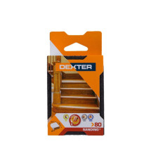 Eponge Abrasive Dexter Pour Ponceuse Multifonction 100 X 70 Mm Grains 80