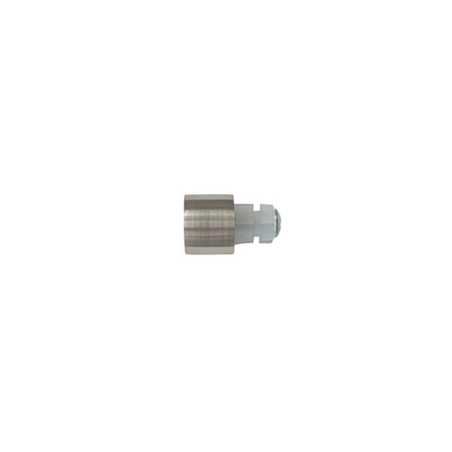 Lot de 2 embouts de tringle Grise - Argent Clair Pour Tringle à Rideau Diam.20 Mm